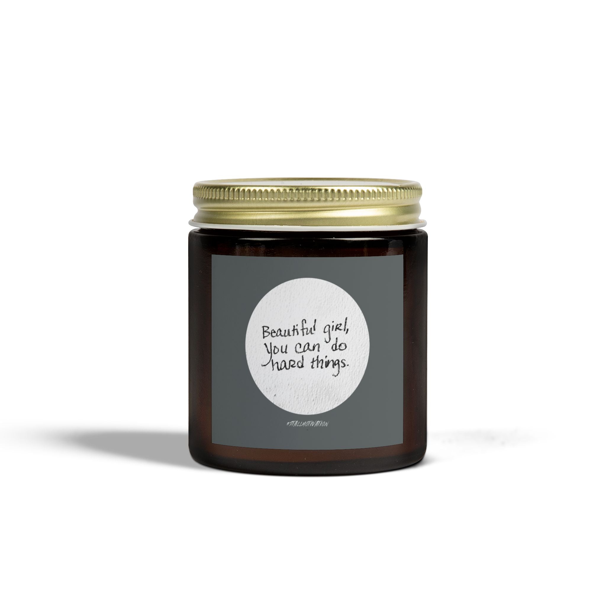 Beautiful Girl Your Can Do Hard Things, Coconut Apricot Candle (4oz, 9oz)